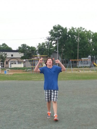 Fun at the park playing